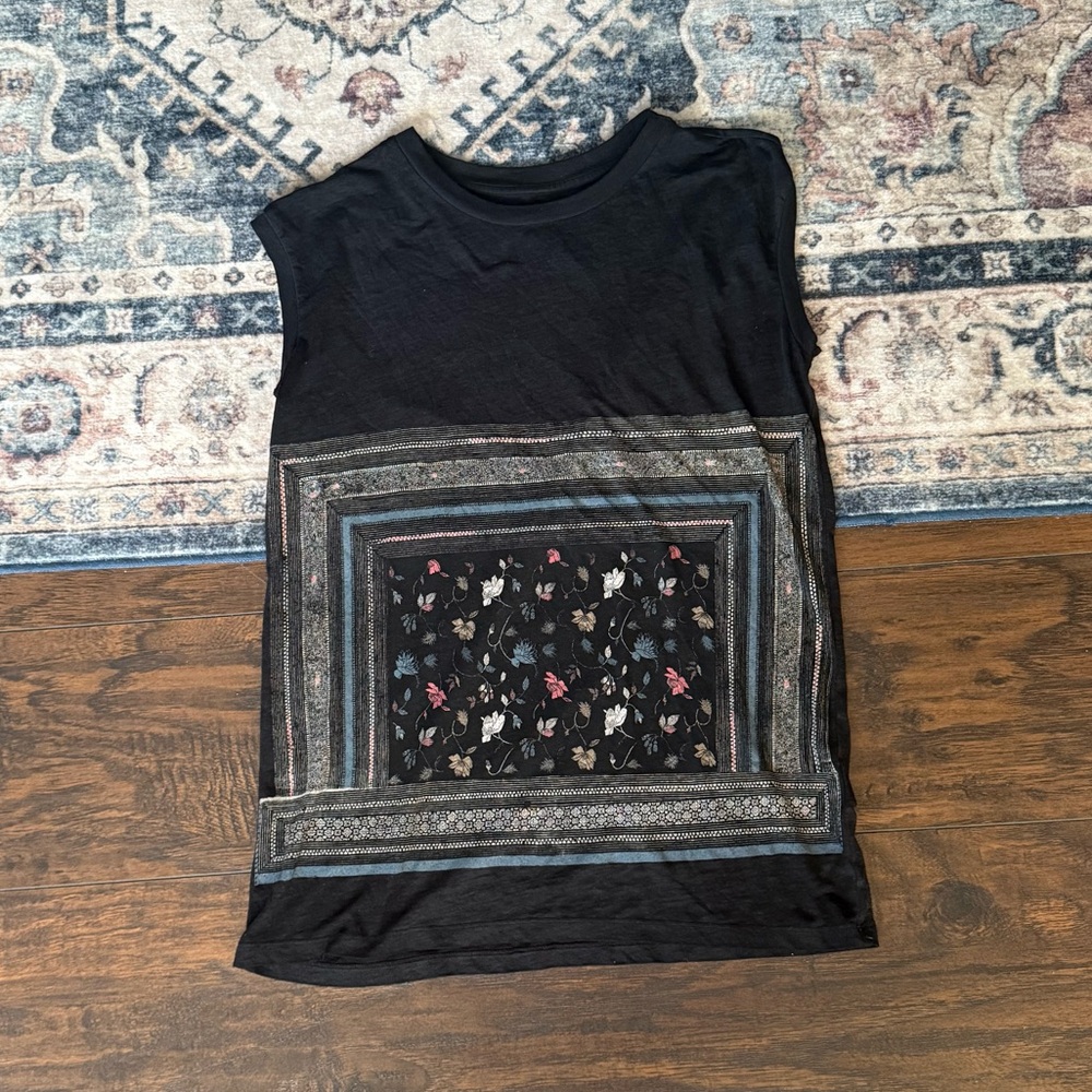 All Saints Floral Flowy Tank